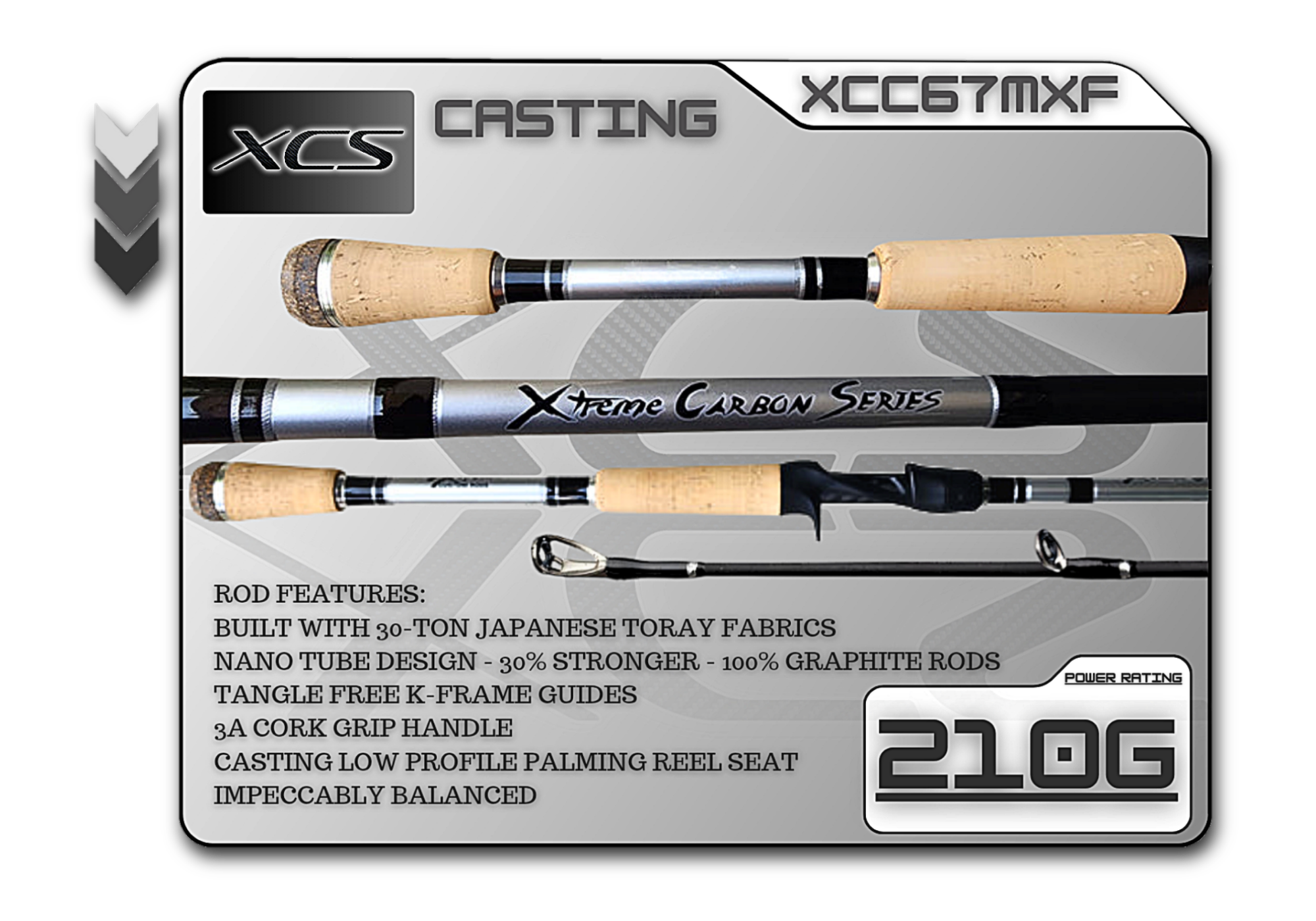 XCC67MXF (210G) 6'7" Medium X-Fast