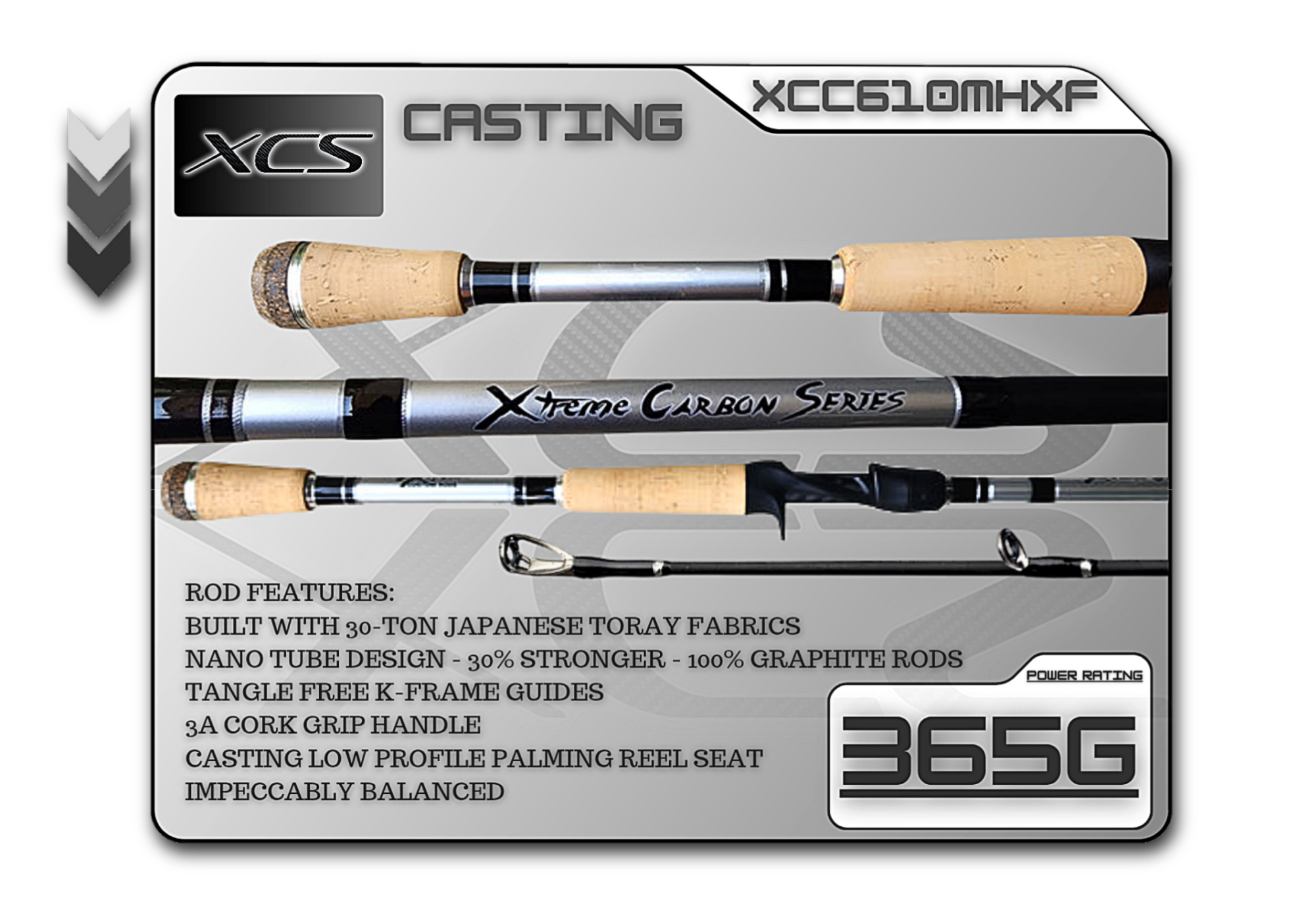 XCC610MHXF (365G) 6'10" Medium Heavy X-Fast