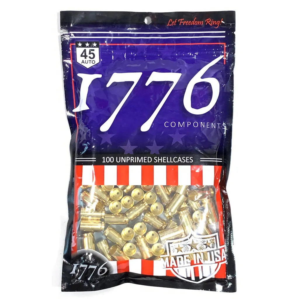 1776 USA Unprimed Brass (45 ACP 100 pc.)