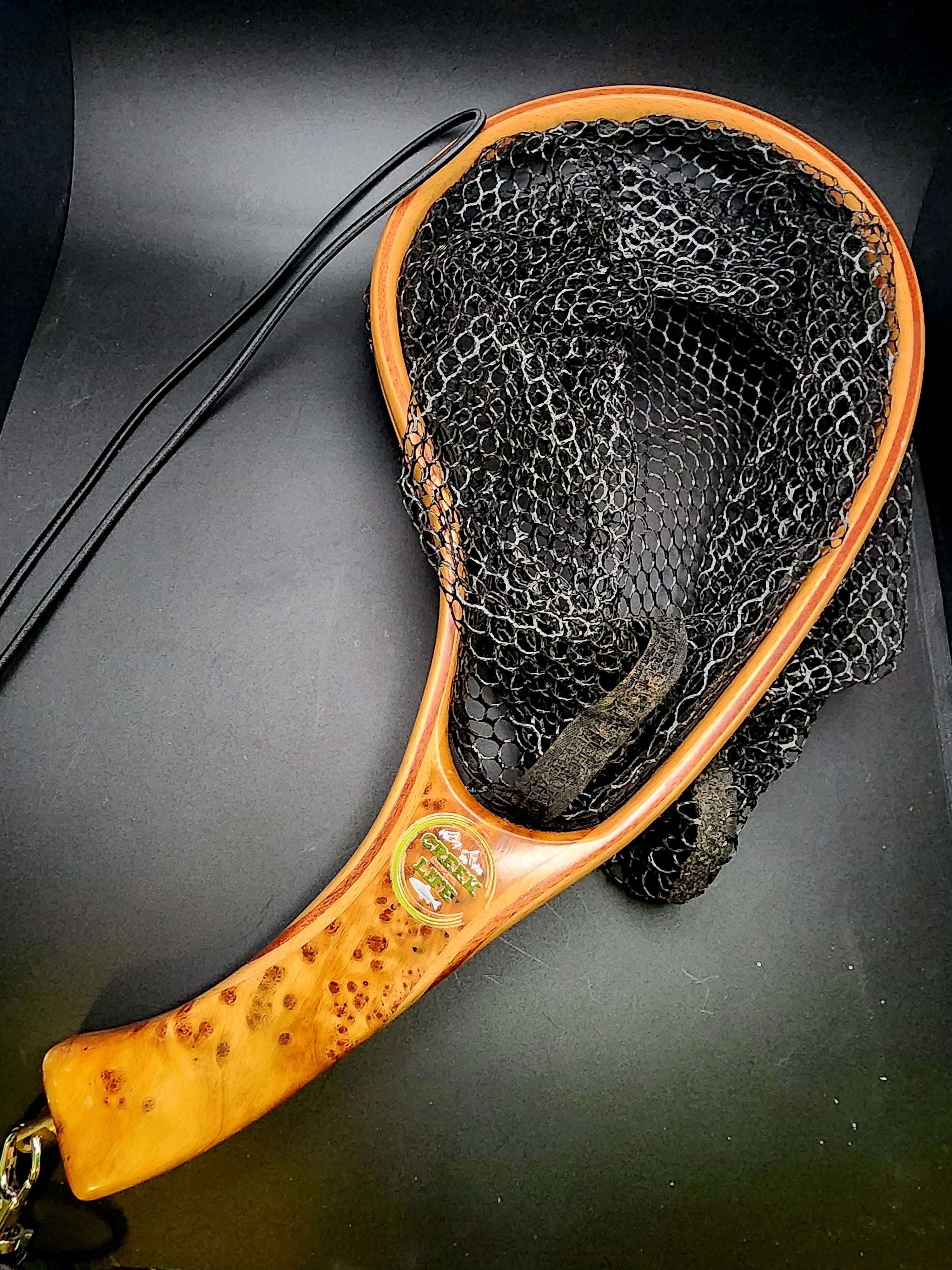 The "Critter Getter"  Wood w/ Rubber Landing Net