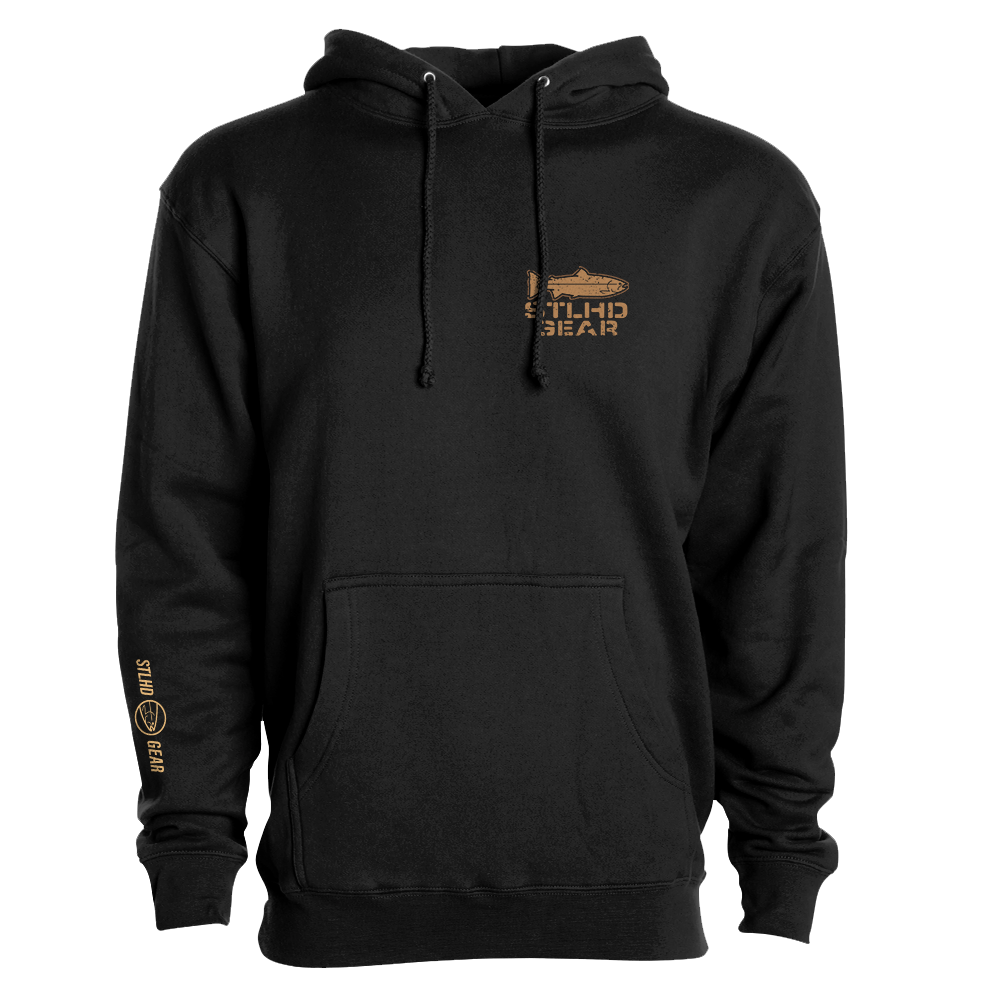 STLHD Men’s Work Hard Fish Hard Premium Hoodie