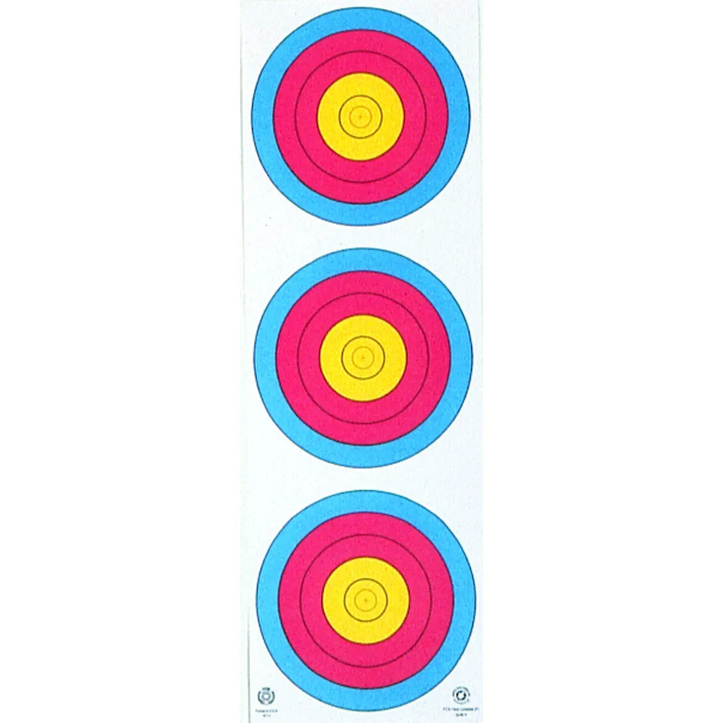 Maple Leaf Target Face - 3 Spot (Vertical)