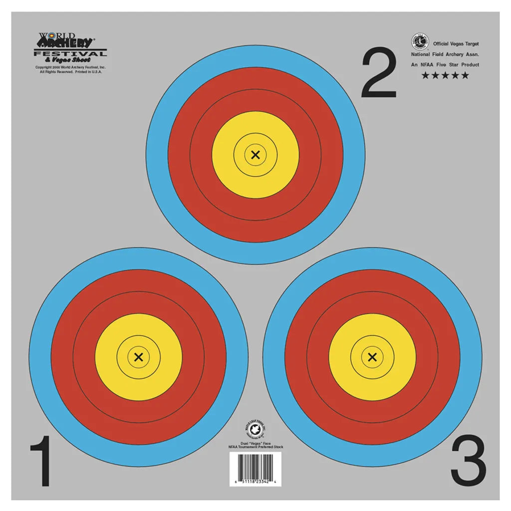 Maple Leaf Target Face - NAA Vegas 3 Spot (100pk)