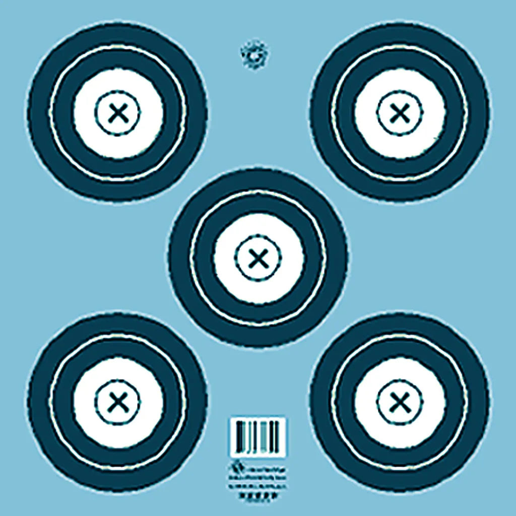 Maple Leaf Target Face - NFAA Indoor 5 Spot