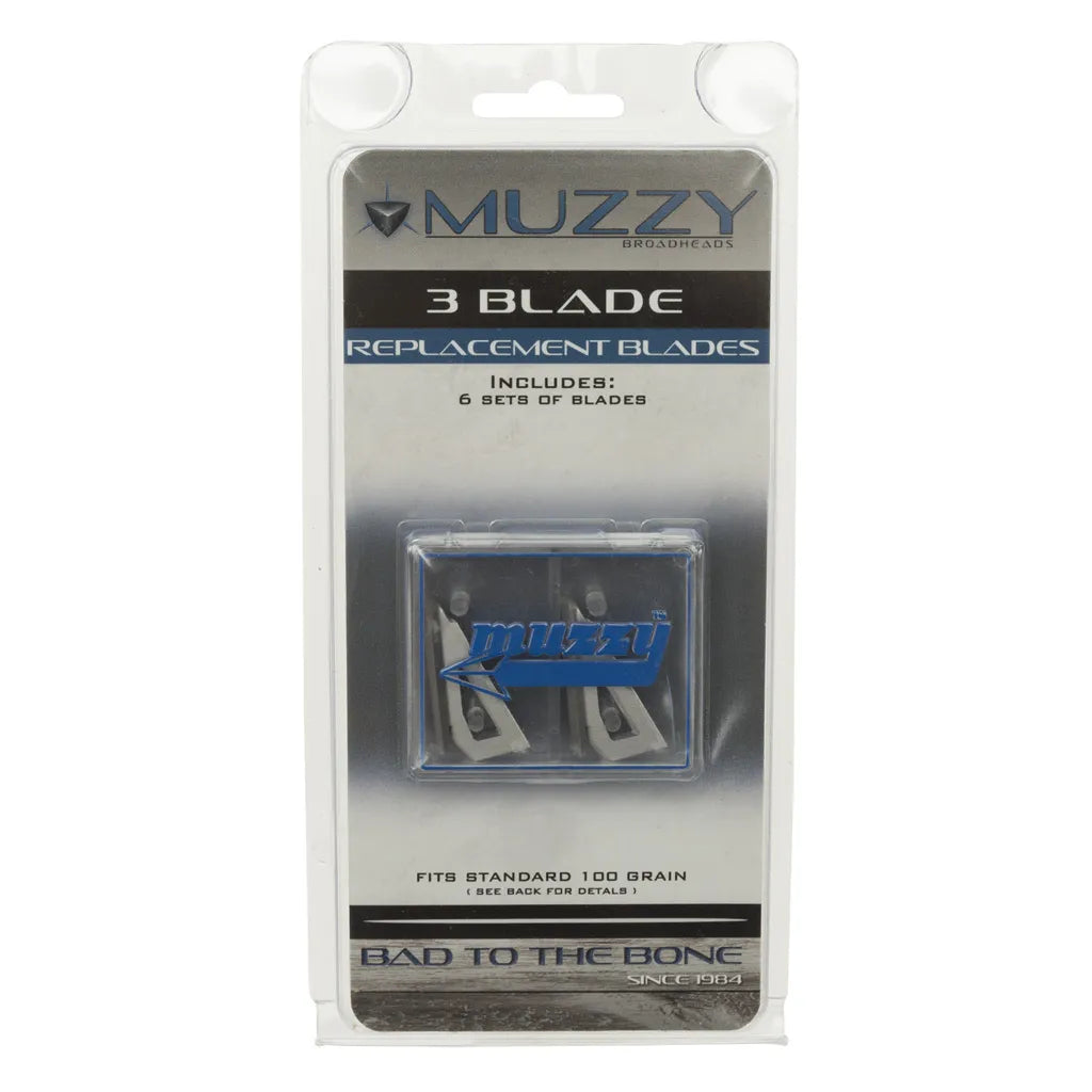 Muzzy Replacement Blades (3 Blade 100 gr. 18 pk.)