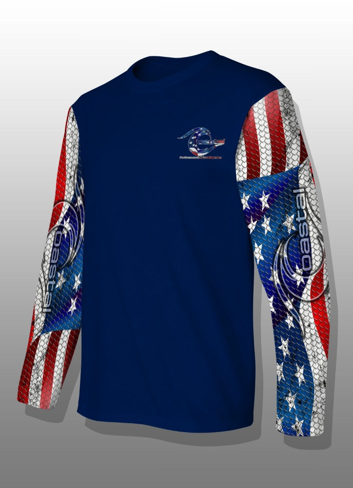 Coastal Americana Performance Long Sleeve T-shirt