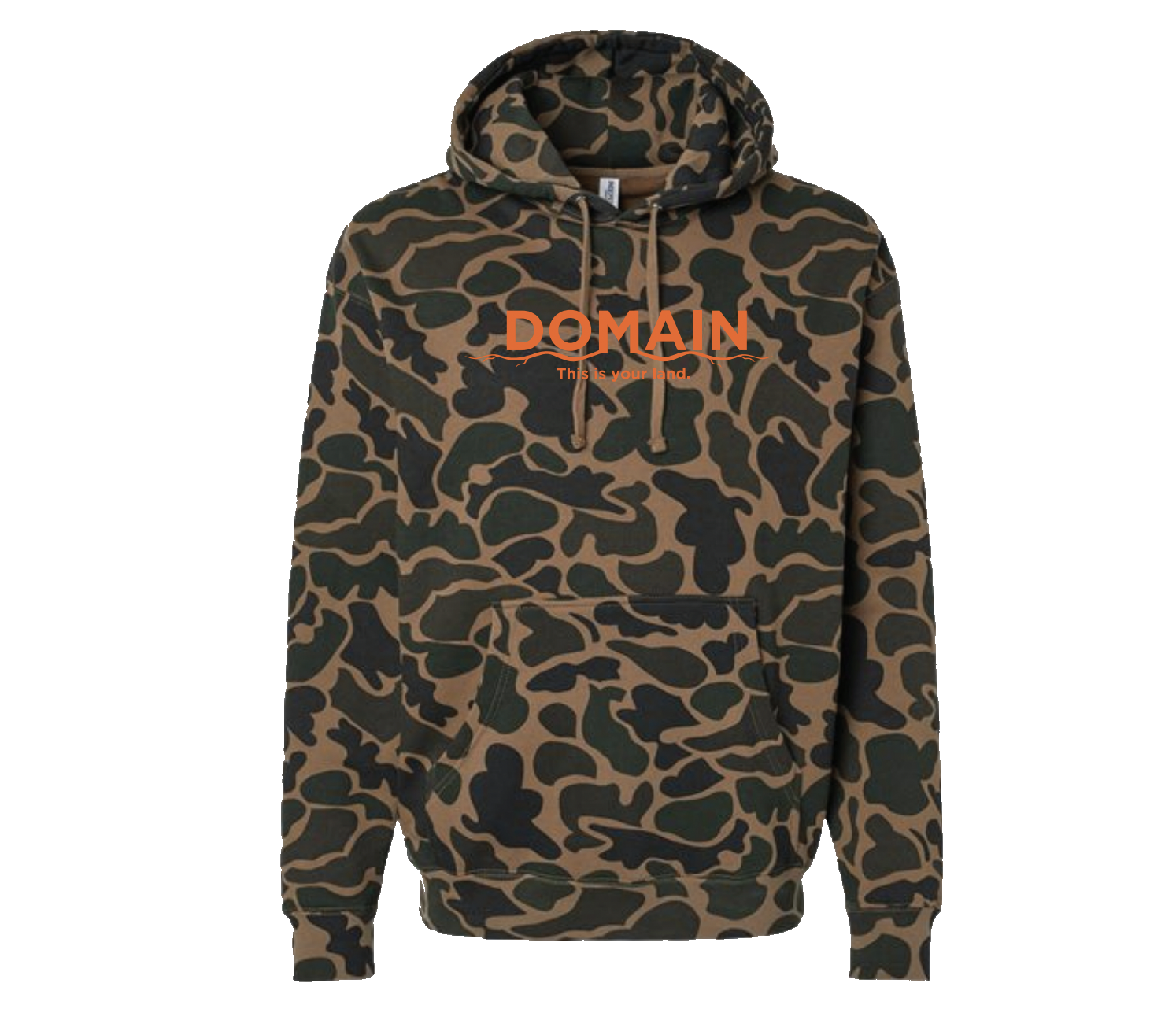 Domain Camo Blaze Orange Sweatshirt