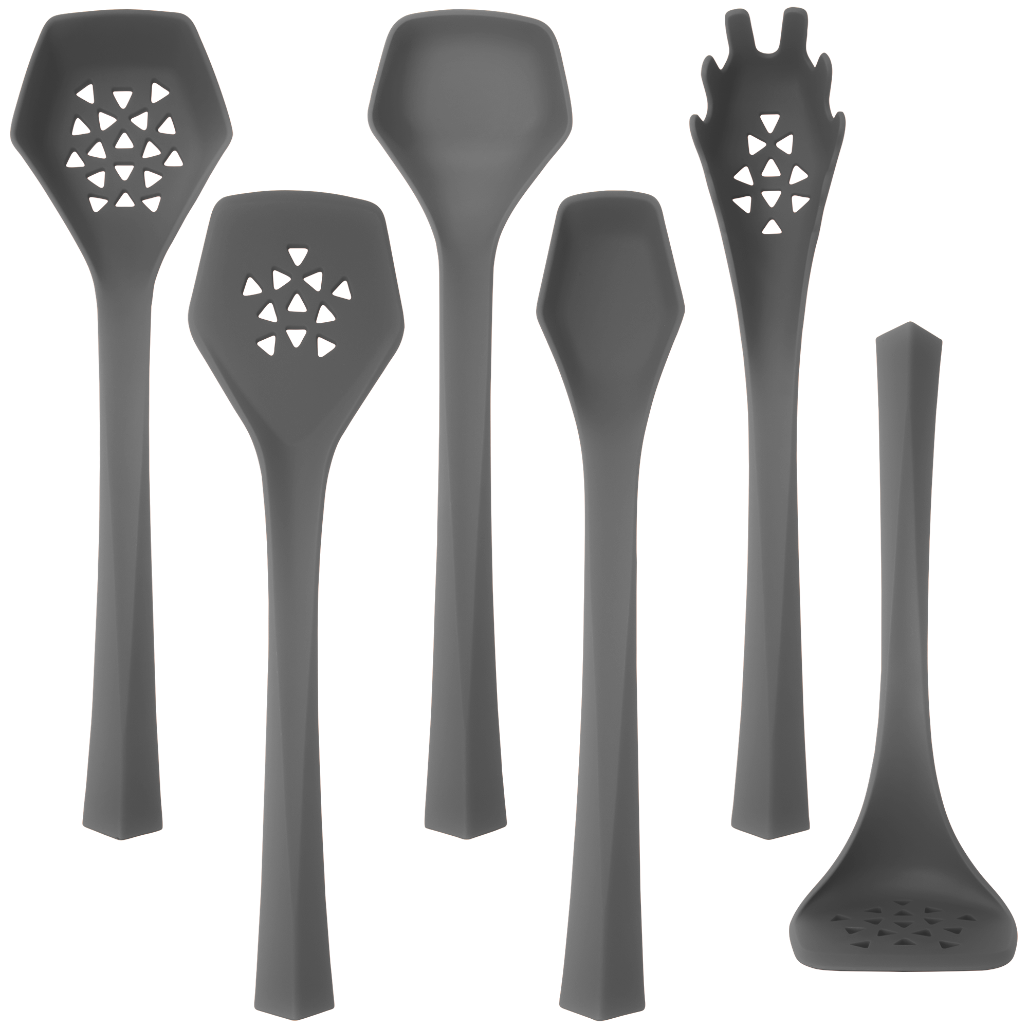 6 Piece Heavy Duty Kitchen Utensil Set // Gray