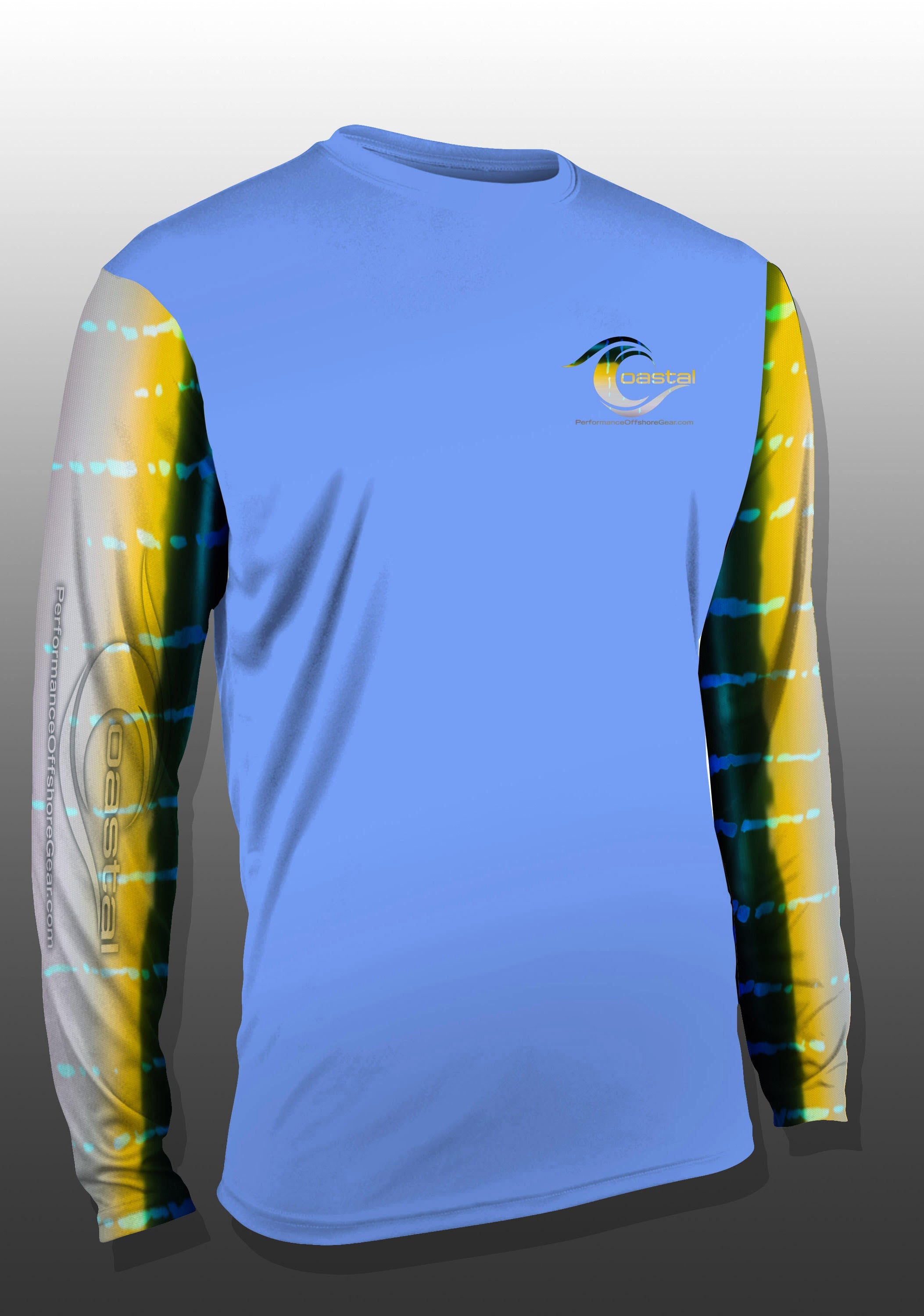 Coastal Tuna Marlin Performance Long Sleeve T-shirt