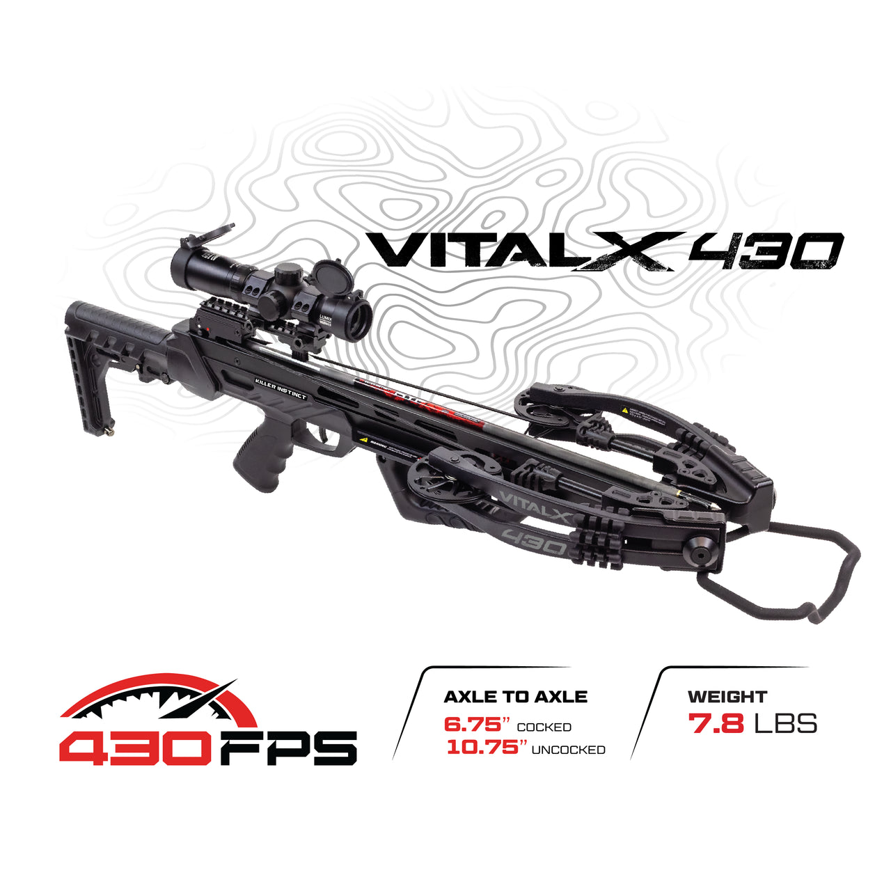 Killer Instinct Vital-X 430 Elite Crossbow Package
