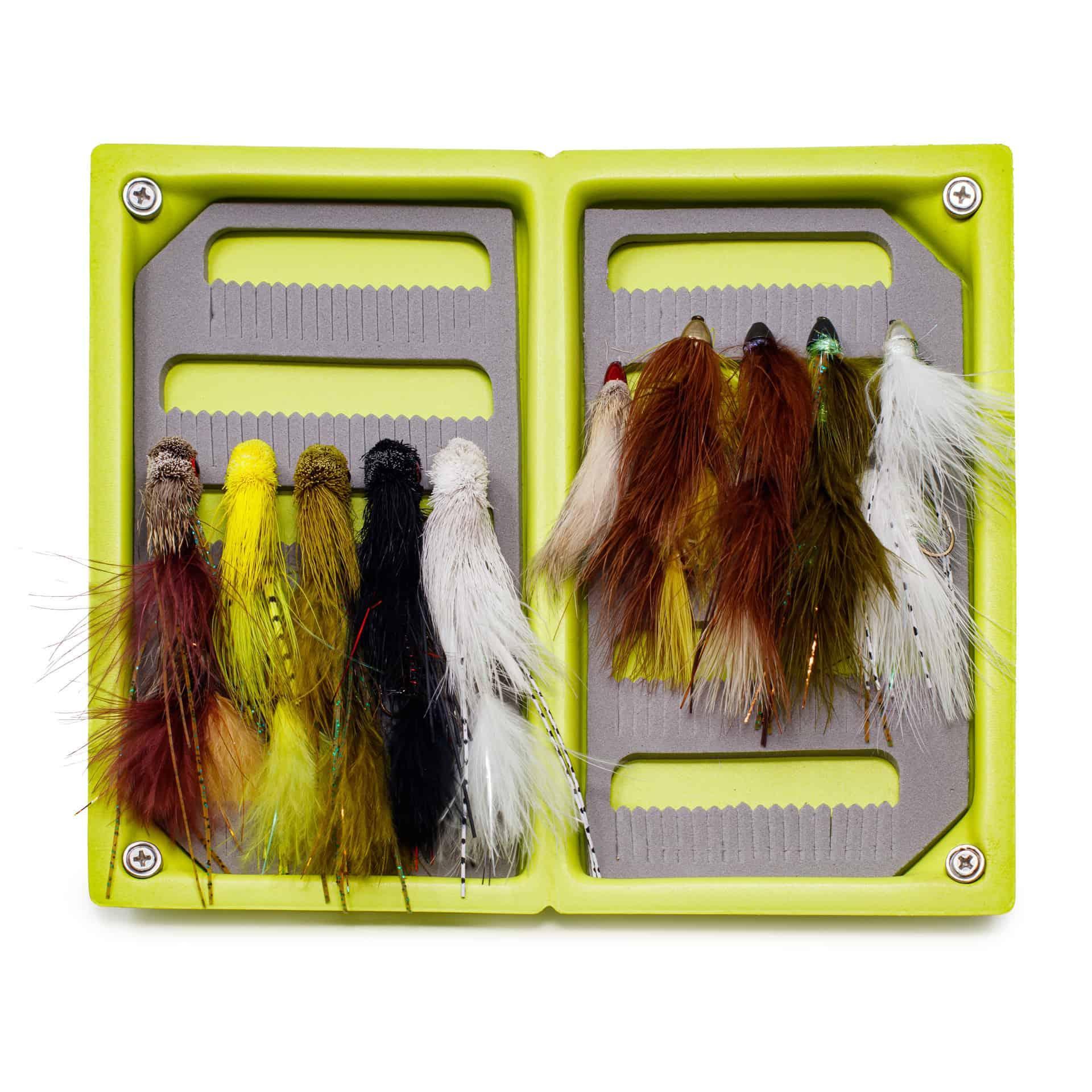 JHFLYCO Loaded Foam Fly Box - Assorted Large Streamer