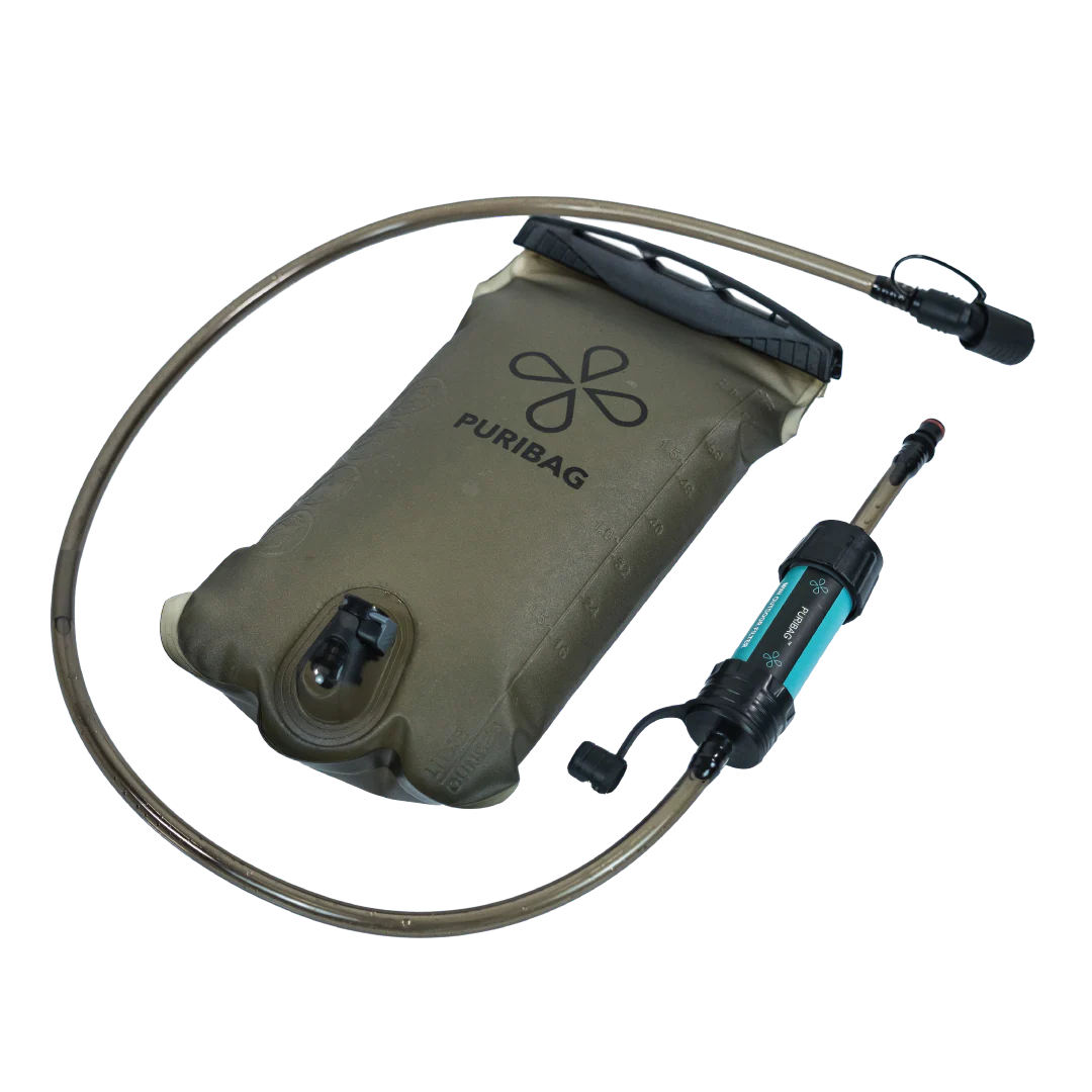 Puribag Adventure Bladder: 2 Liter Hydration Bladder with Filter