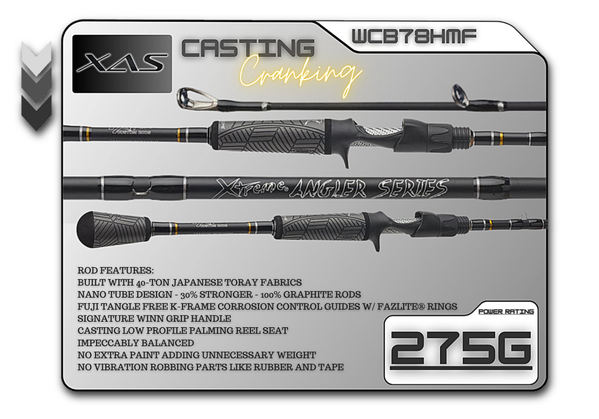WCB78HMF 7'8" Heavy Mod-Fast **Cranking**
